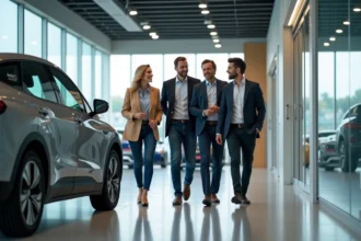 Premiers visiteurs découvrent le nouvel autopole de Rennes