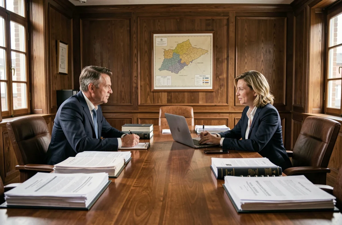 Cabinet Hamon-Pellen et Thomas-Blanchard SCP, avocats pluridisciplinaires à Vannes, en réunion de travail