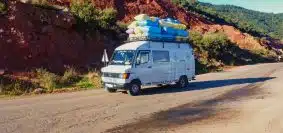 white van on road during daytime